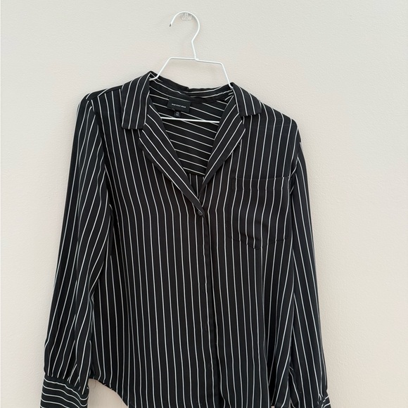 Black and White Striped Women's Top - Picture 1 of 2